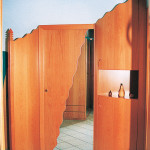 Garderobe gewellte Linien