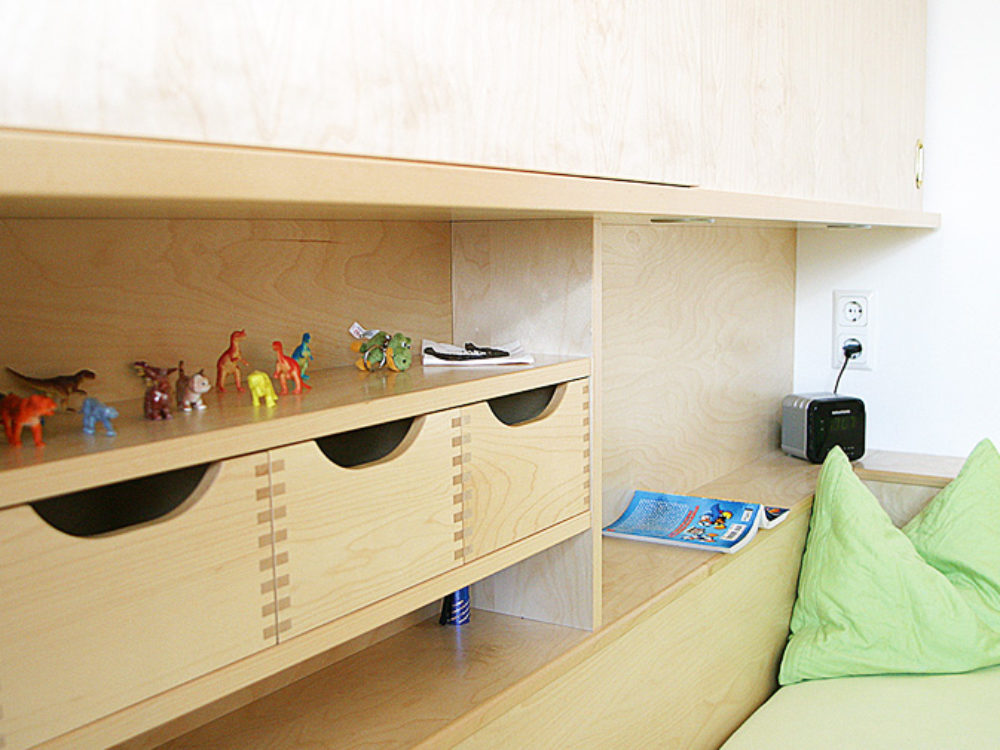 Jugendzimmer Bettverbau